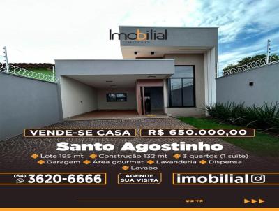 Casa para Venda, em Rio Verde, bairro SANTO AGOSTINHO, 3 dormitrios, 1 sute