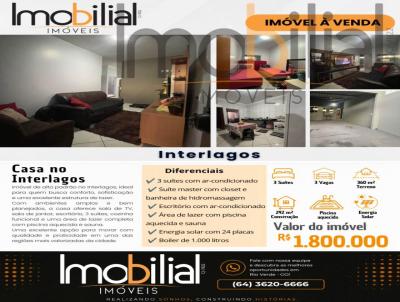 Casa para Venda, em Rio Verde, bairro Interlagos, 3 dormit�rios, 3 su�tes, 3 vagas